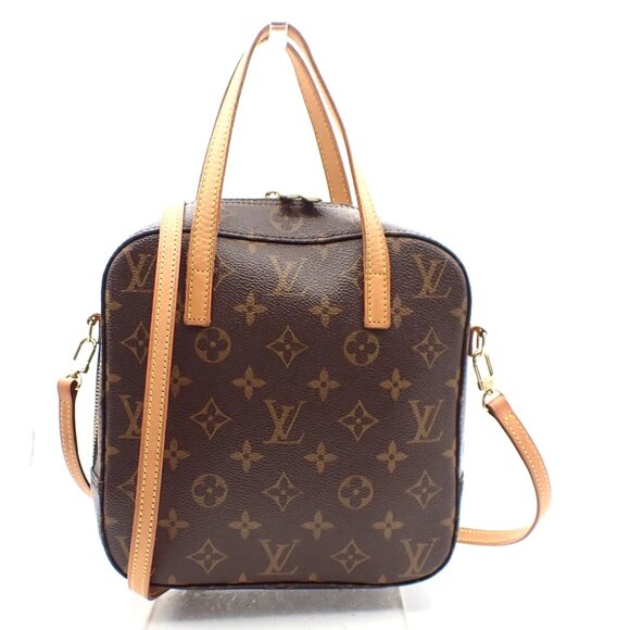 LOUIS VUITTON Spontini 2Way Shoulder Hand Bag Monogram Leather M47500 28EF456 - Picture 1 of 16